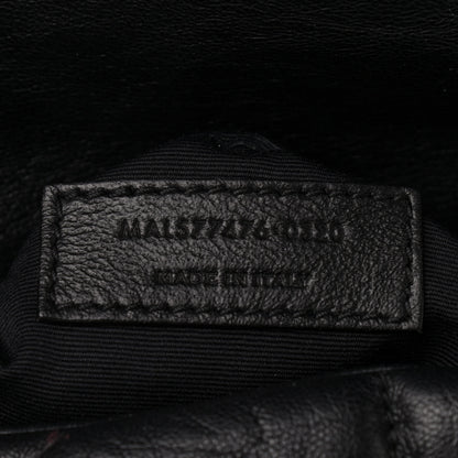 Saint Laurent Lambskin Quilted Small Loulou Puffer Monogram Chain Satchel Black 7 of 9