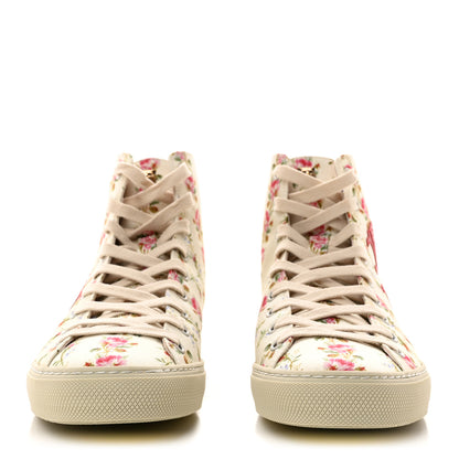 Gucci Canvas Romantic Print Major Blind For Love High Top Sneakers 38.5 Ivory 2 of 10