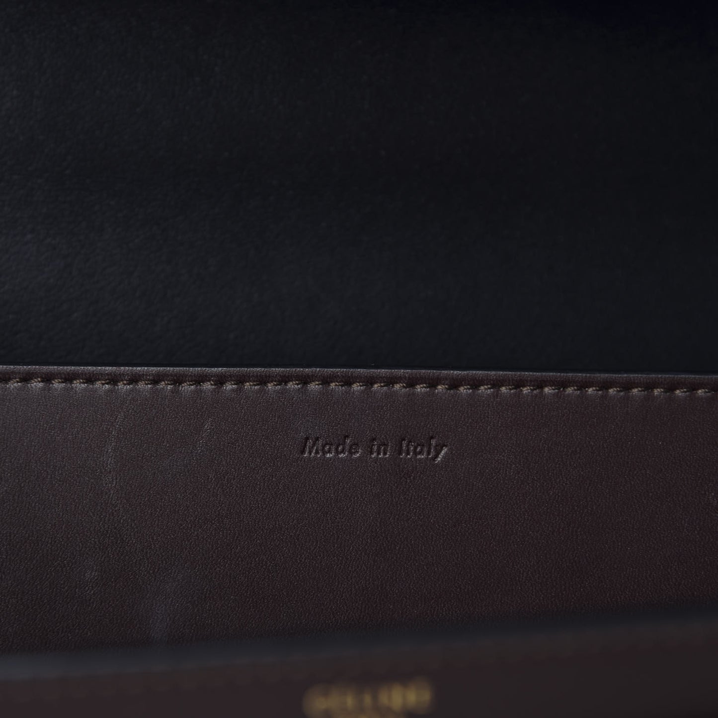 Calfskin Bicolor Medium Case Flap Navy Burgundy