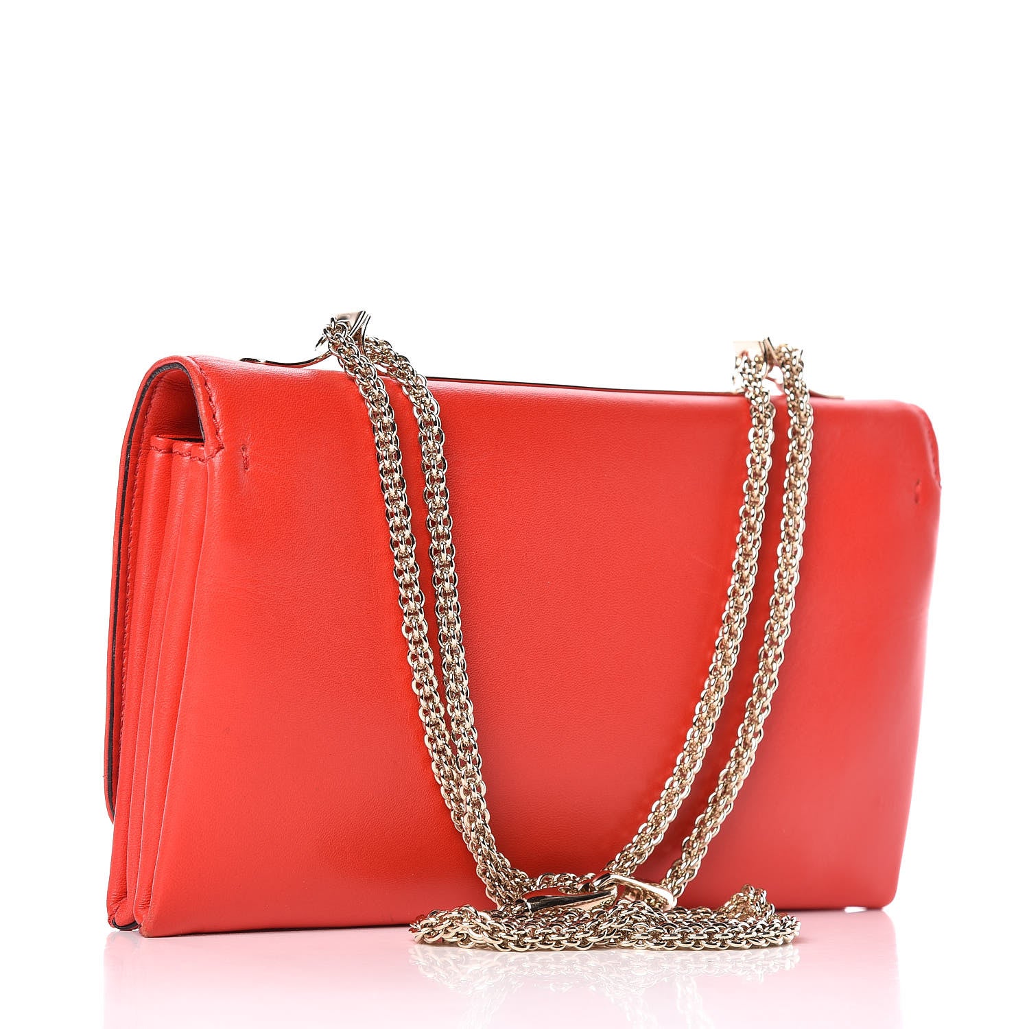 Valentino Garavani Nappa Va Va Voom Shoulder Bag Deep Orange 6 of 12