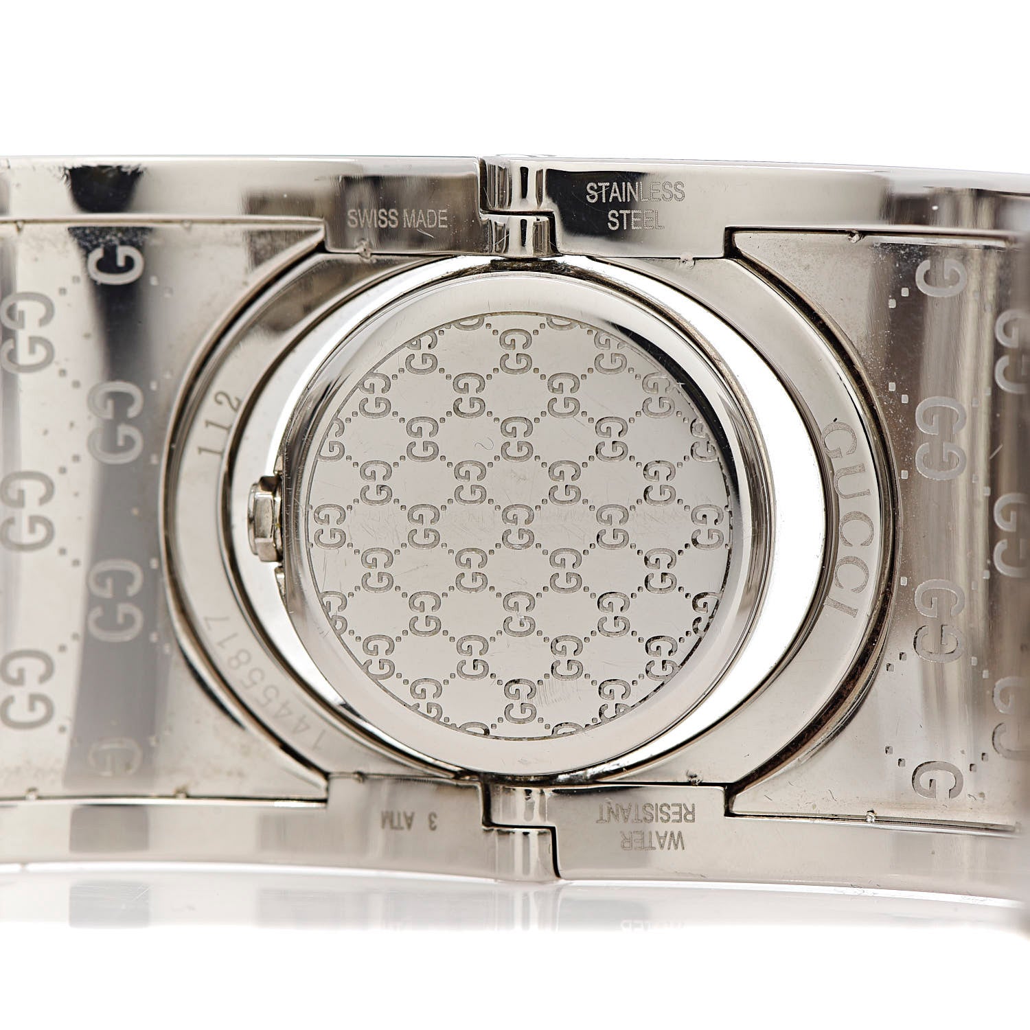 Gucci Stainless Steel Calfskin 33mm Twirl Quartz Watch Brown 5 of 6