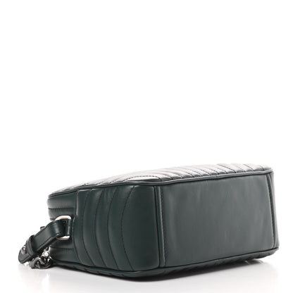 Prada Soft Calfskin Diagramme Crossbody Bag Smeraldo 4 of 10