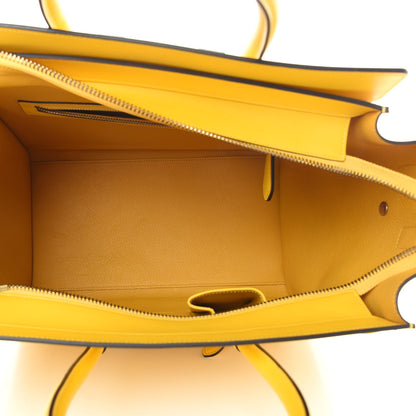 Celine Smooth Calfskin Mini Luggage Citron 5 of 10