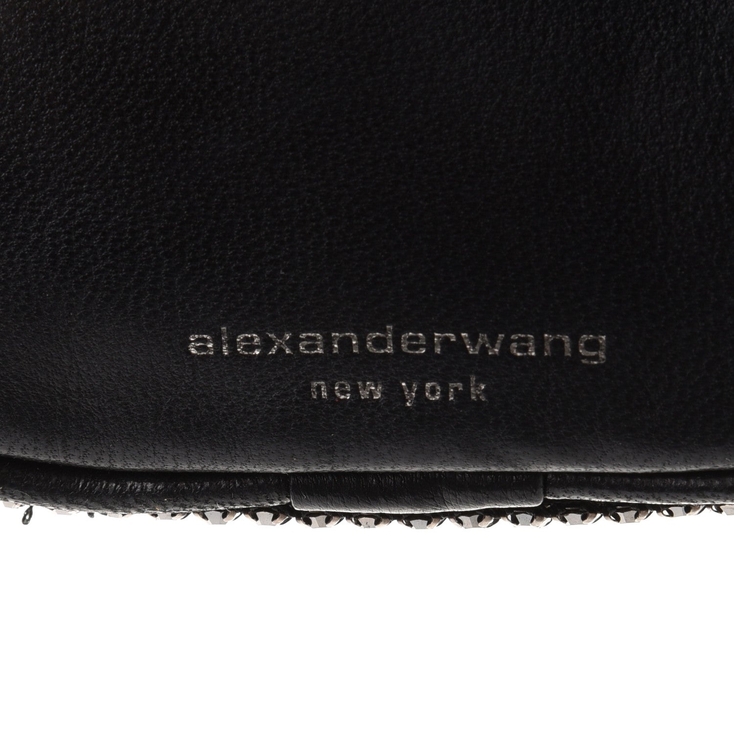 Alexander Wang Rhinestone Mesh Mini Attica Belt Bag Black 6 of 8