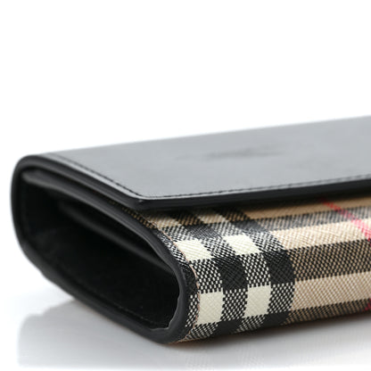 Burberry Vintage Check Calfskin Halton Wallet Black 7 of 9