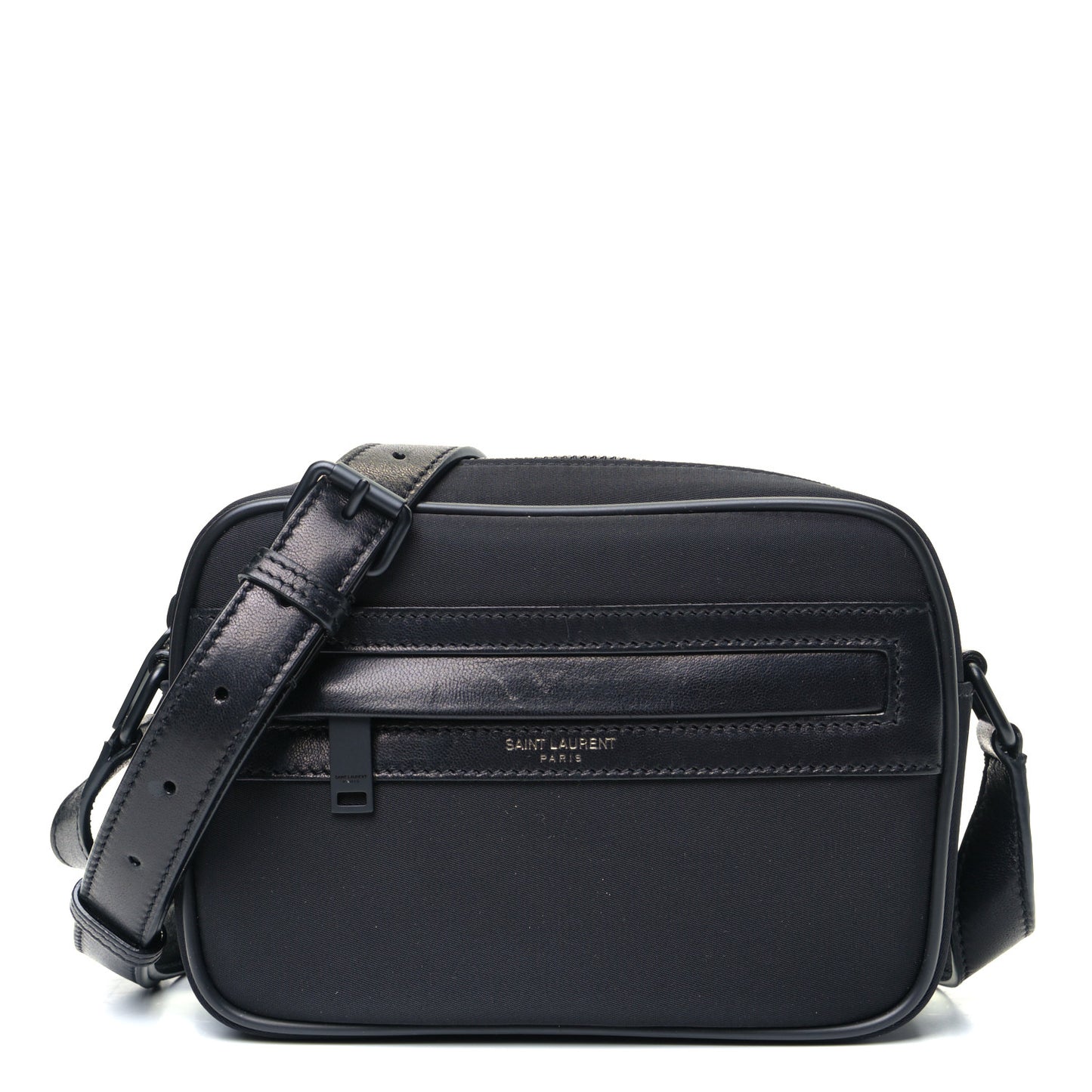 Lambskin Nylon Small Camp Camera Bag Black