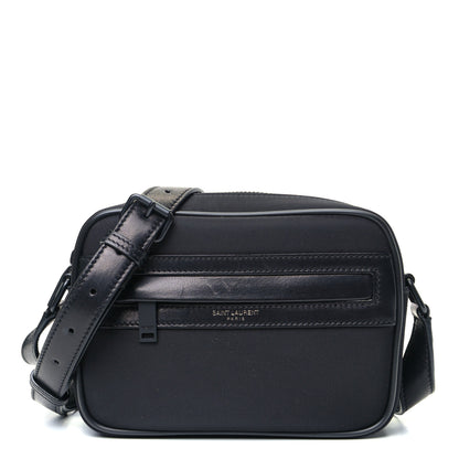 Saint Laurent Lambskin Nylon Small Camp Camera Bag Black 1 of 10