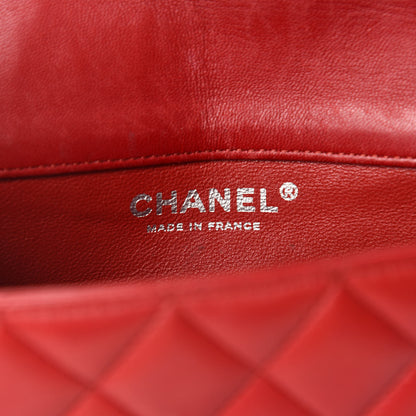 Chanel Lambskin Quilted Extra Mini Rectangular Flap Red 10 of 12