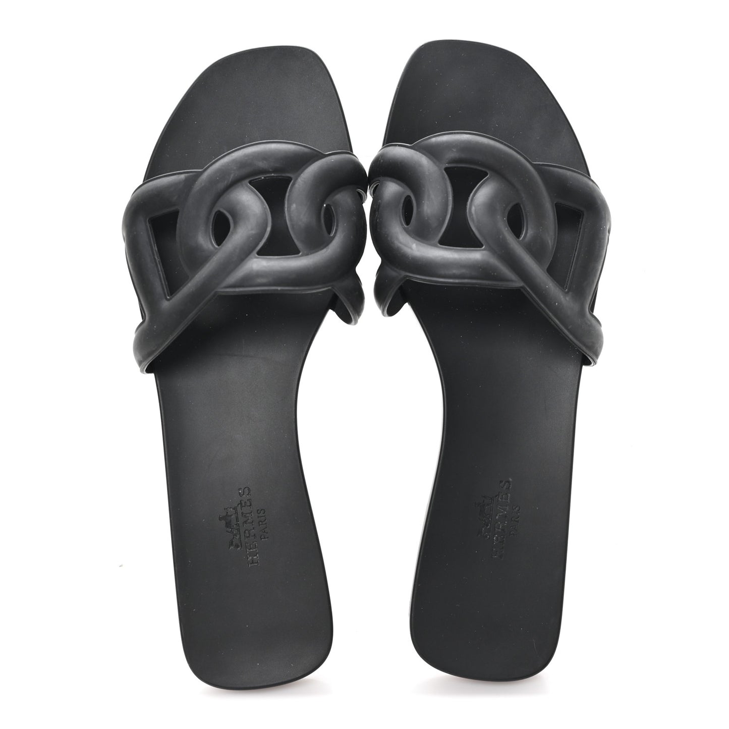 Rubber Aloha Sandals 38 Black