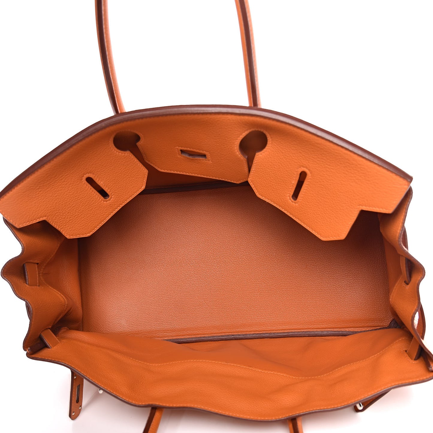 Taurillon Clemence JPG Birkin 42 Orange