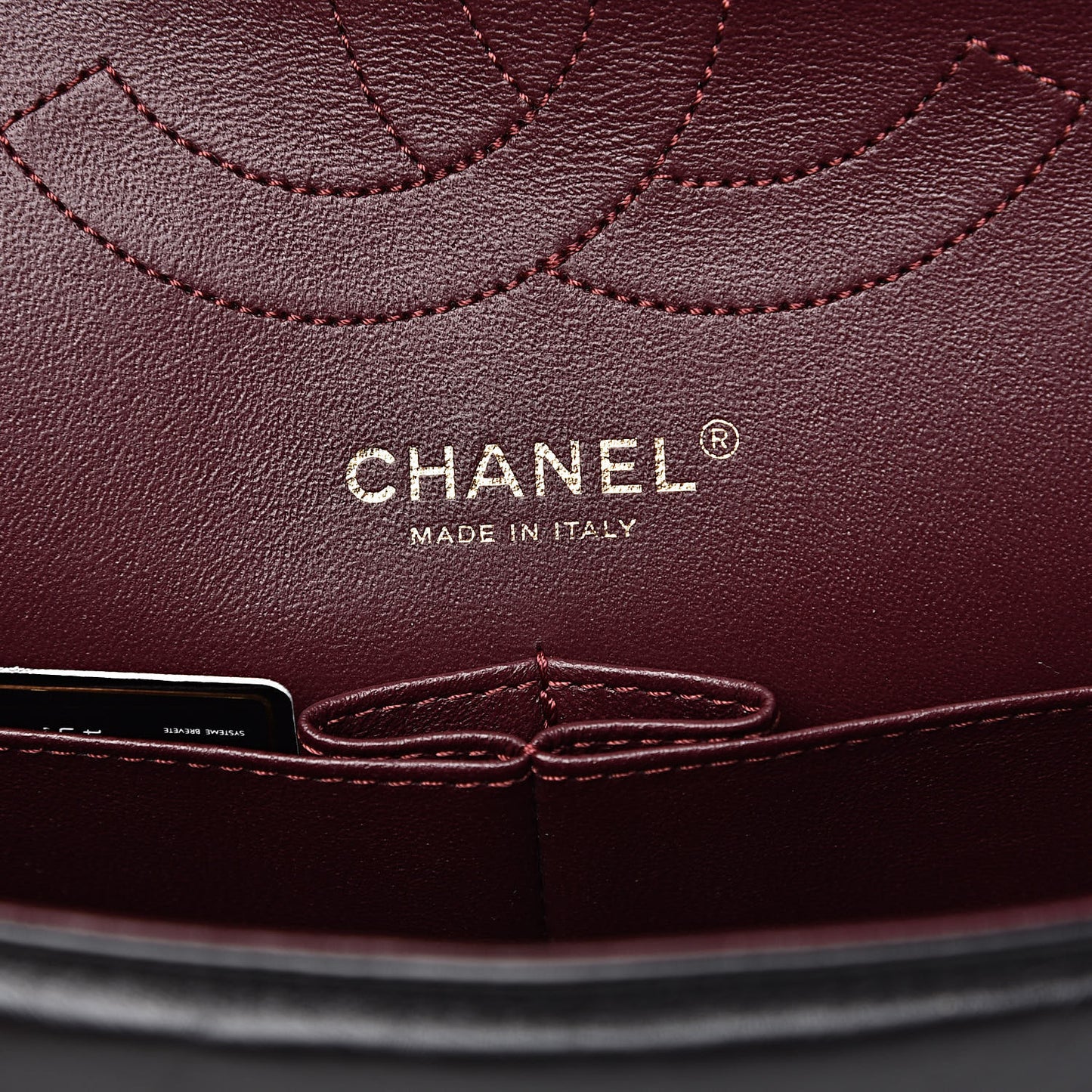 Aged Calfskin Quilted 2.55 Reissue 226 Flap Black