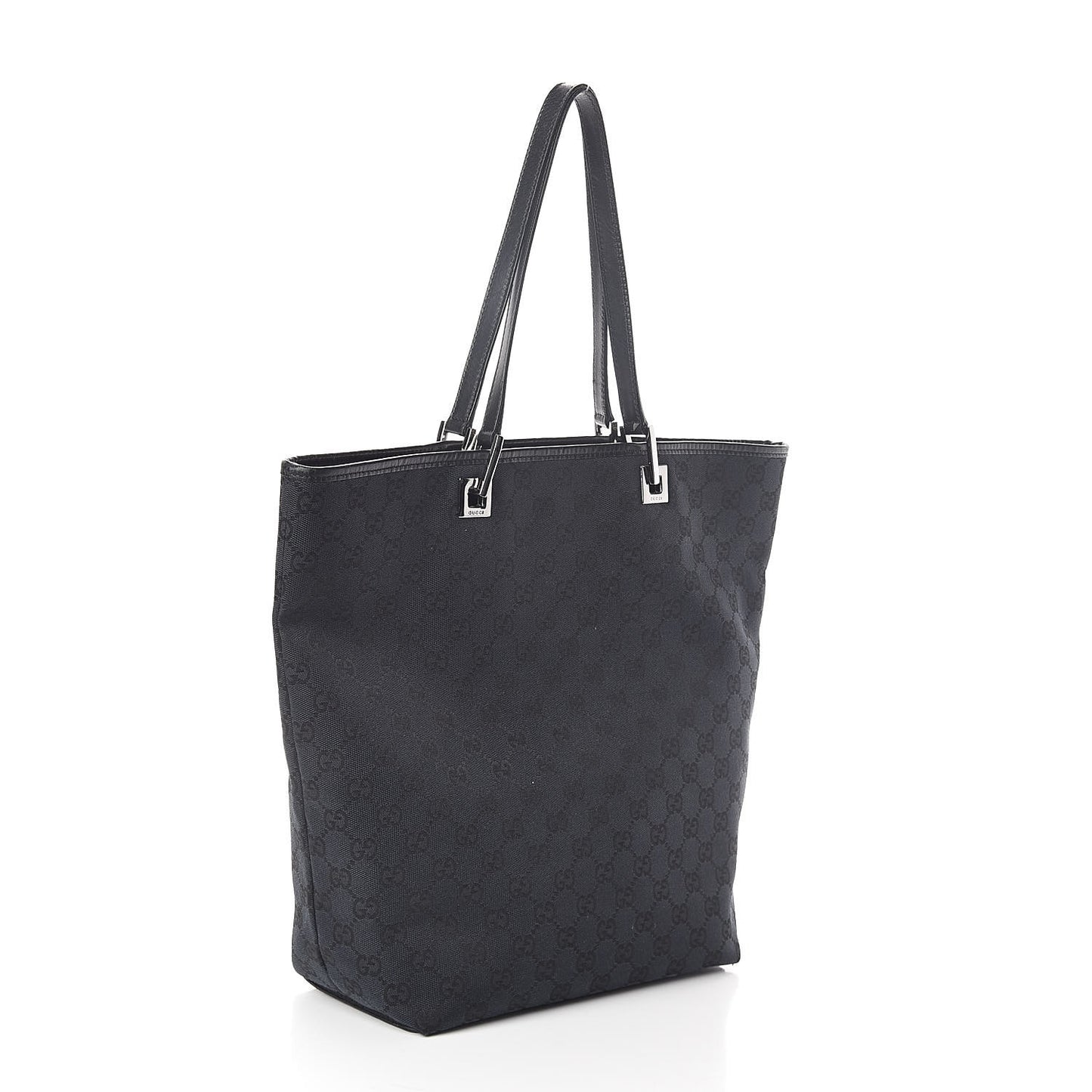 Monogram Large Bucket Tote Black