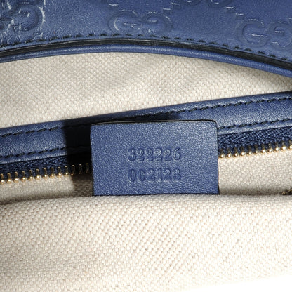 Gucci Guccissima Medium Emily Hobo Blue 7 of 7