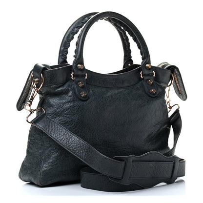 Balenciaga Agneau Giant 12 Rose Gold Hardware Town Anthracite 2 of 4