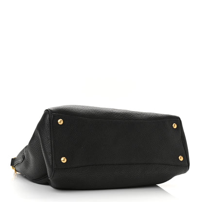 Prada Vitello Daino Tote Black 5 of 10