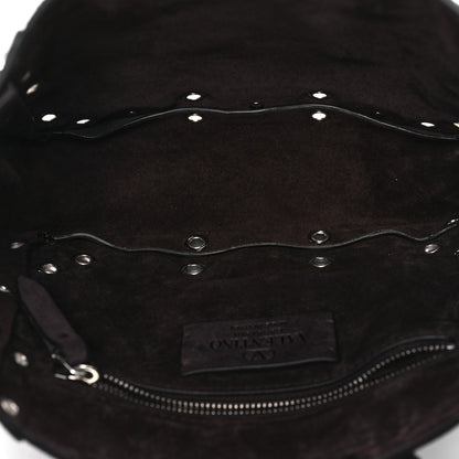 Valentino Garavani Suede Studded Mini Nellcote Shopping Tote Brown 5 of 9