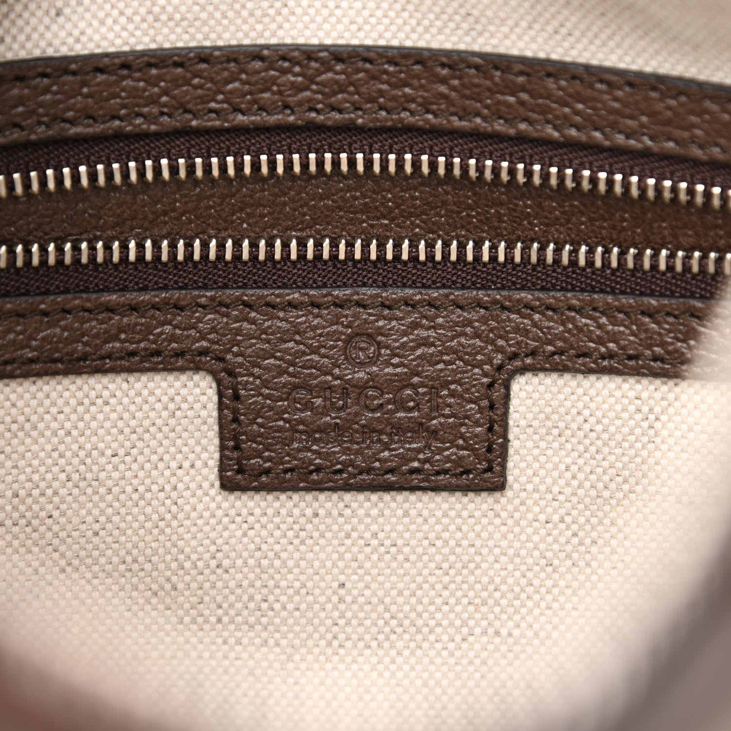 Gucci GG Supreme Monogram Textured Calfskin Web Large Attache Shoulder Bag Beige Ebony New Acero 6 of 10