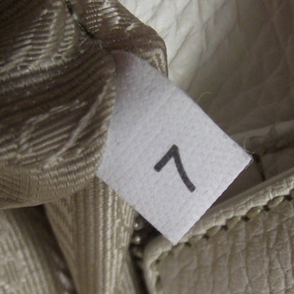 Prada Leather Steel Handle Clutch Ivory 10 of 10