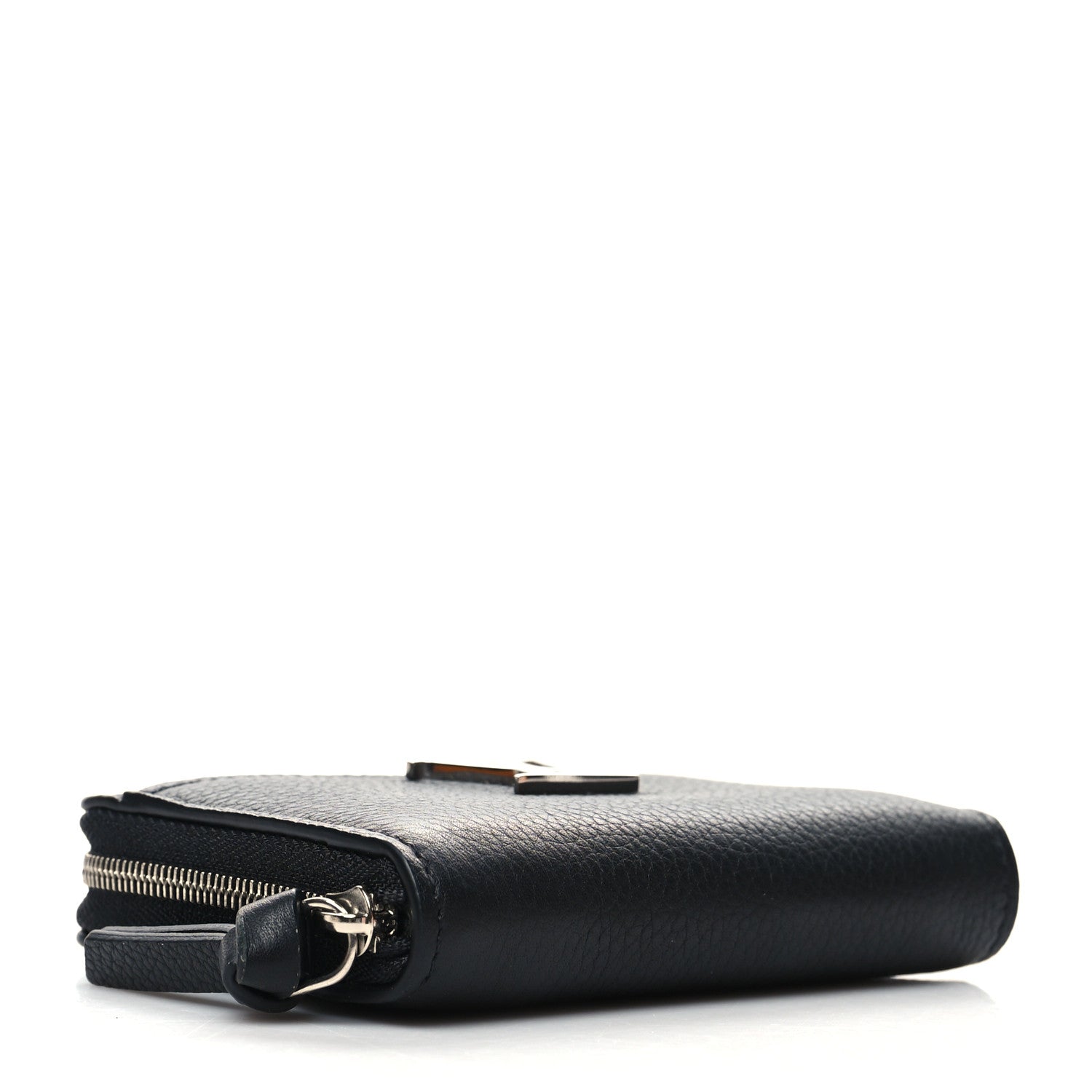 Louis Vuitton Calfskin Lockme Zippy Coin Purse Black 4 of 8