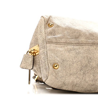 Prada Craquele Shoulder Bag Talco 8 of 10