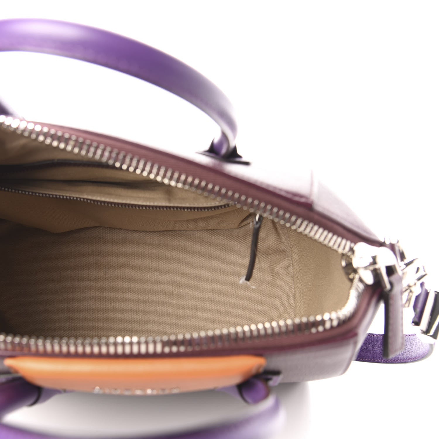 Givenchy Sugar Goatskin Small Tri-Color Antigona Oxblood Violet Orange 6 of 11