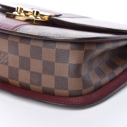 Louis Vuitton Damier Ebene Cuir Taurillon Wight Bordeaux 9 of 10