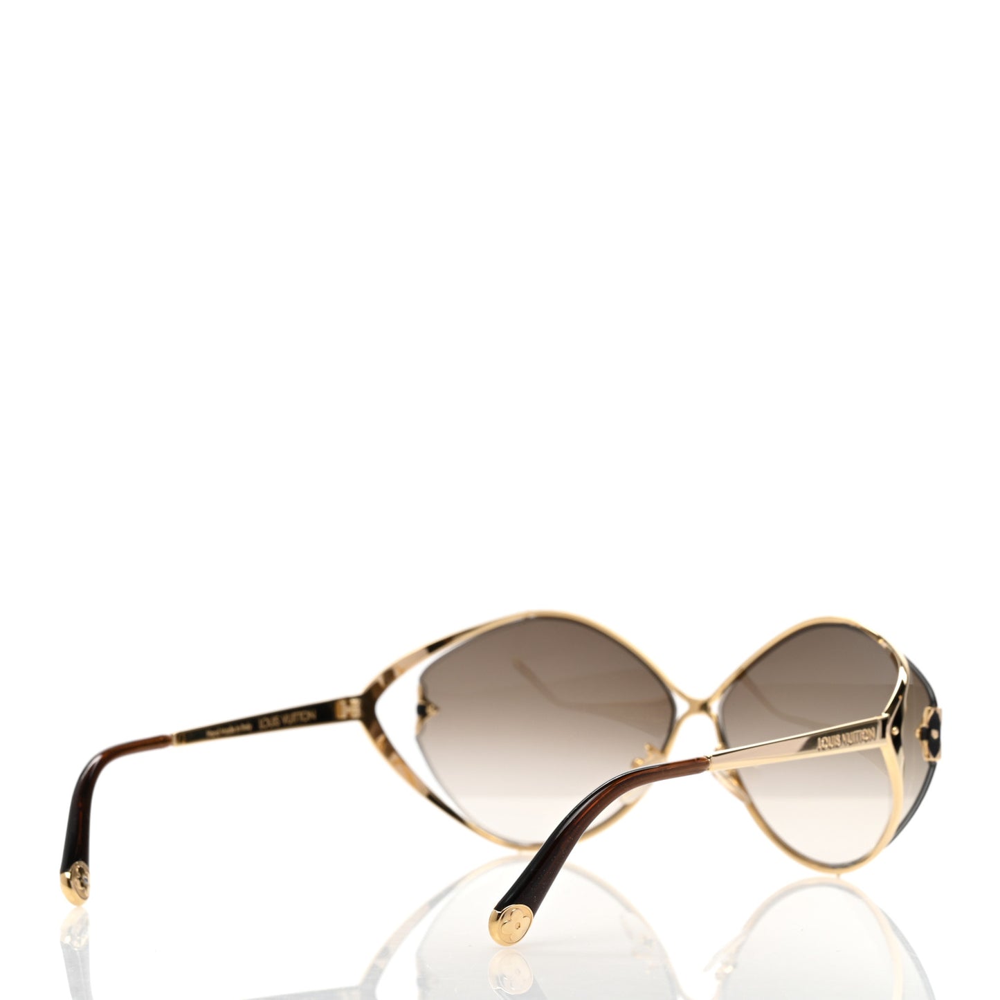 Metal Laurel Sunglasses Z0410U Brown Glitter