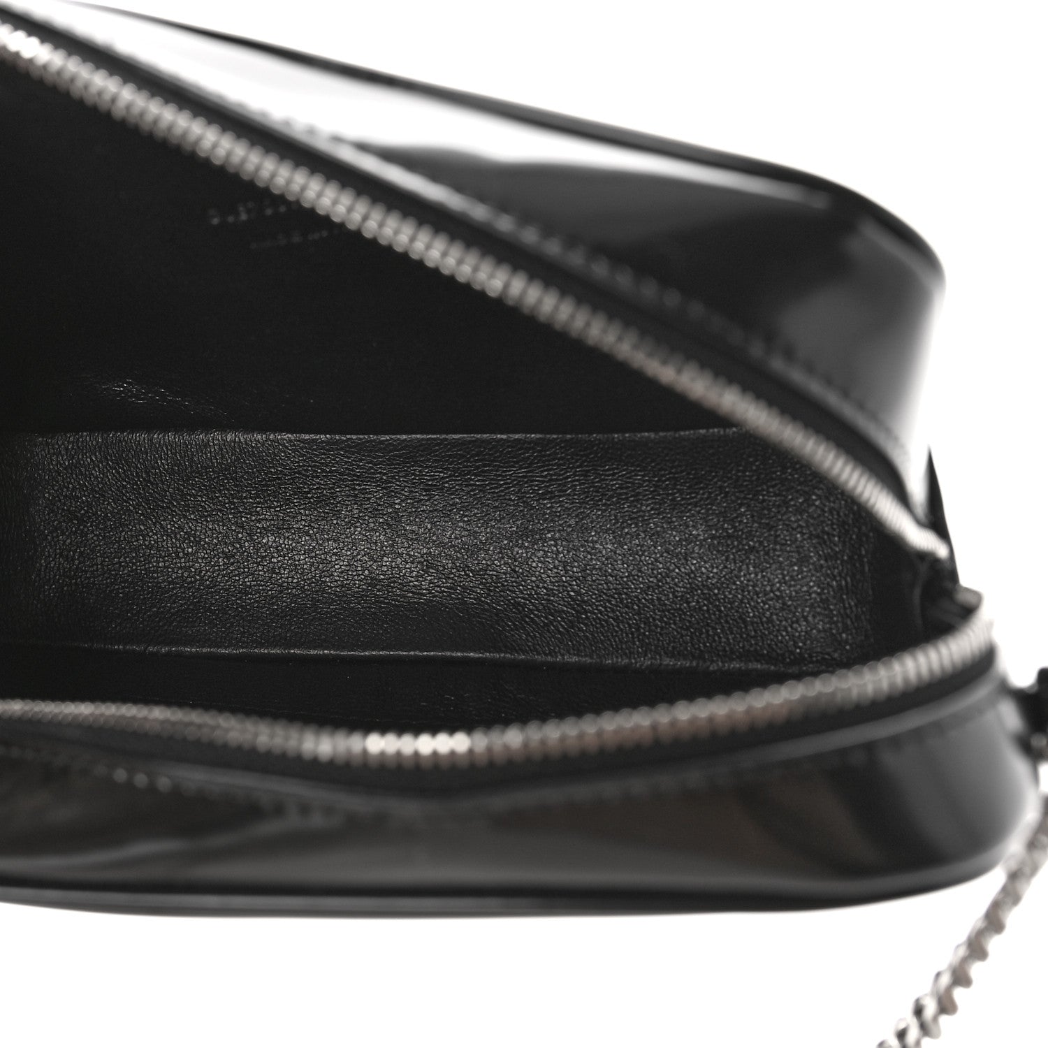 Saint Laurent Shiny Calfskin Monogram Mini Lou Camera Bag Black 5 of 8