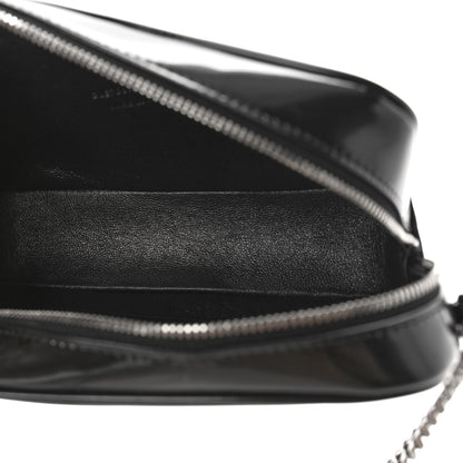 Saint Laurent Shiny Calfskin Monogram Mini Lou Camera Bag Black 5 of 8