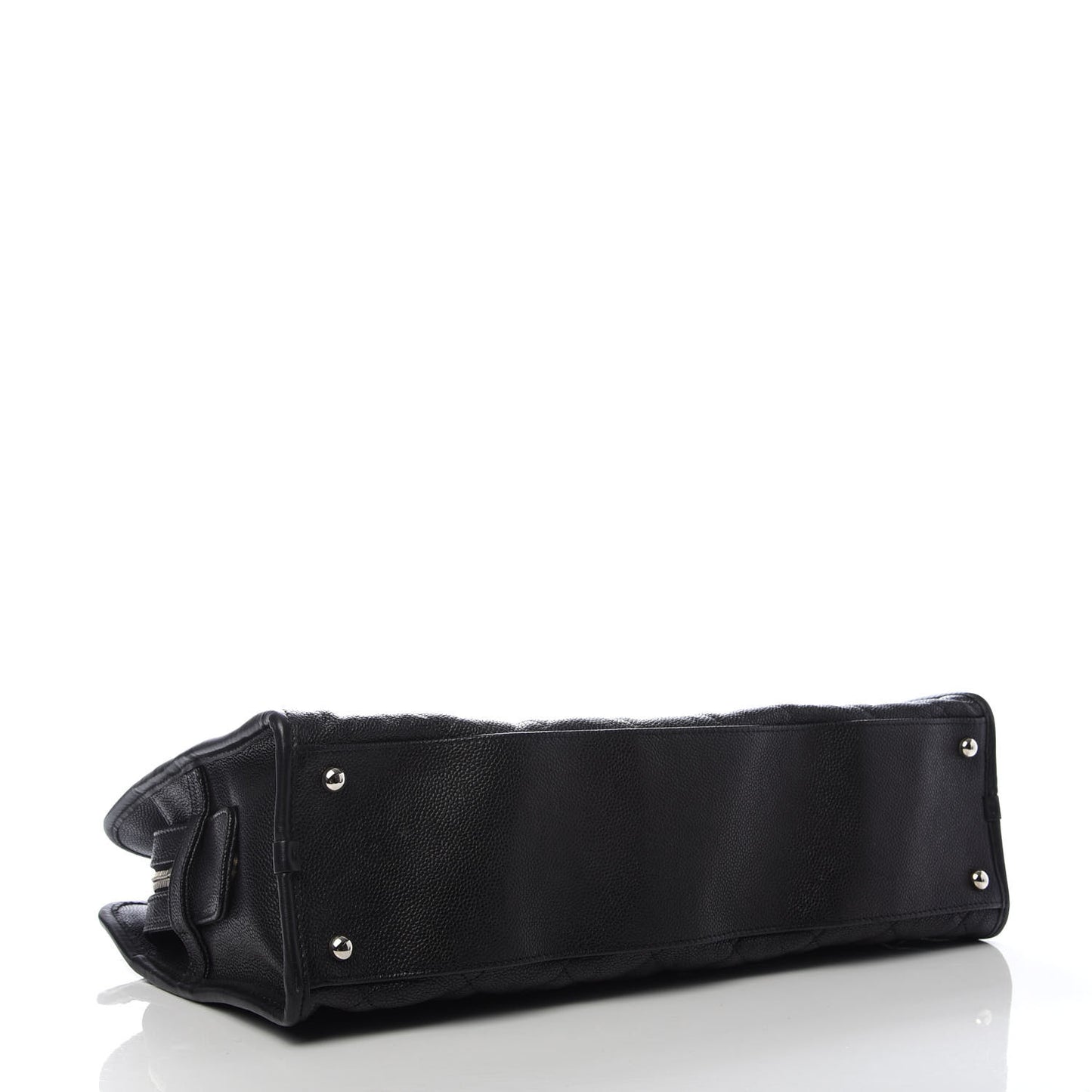 Caviar Quilted French Riviera Tote Black