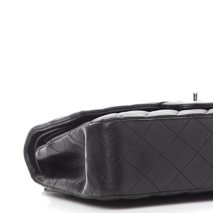 Chanel Lambskin Quilted Medium Double Flap Black 8 of 14