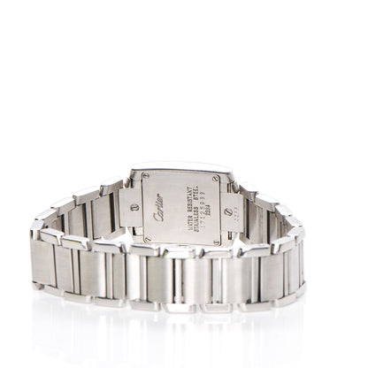 Cartier Stainless Steel 20mm Tank Francaise Quartz Watch 4 of 8