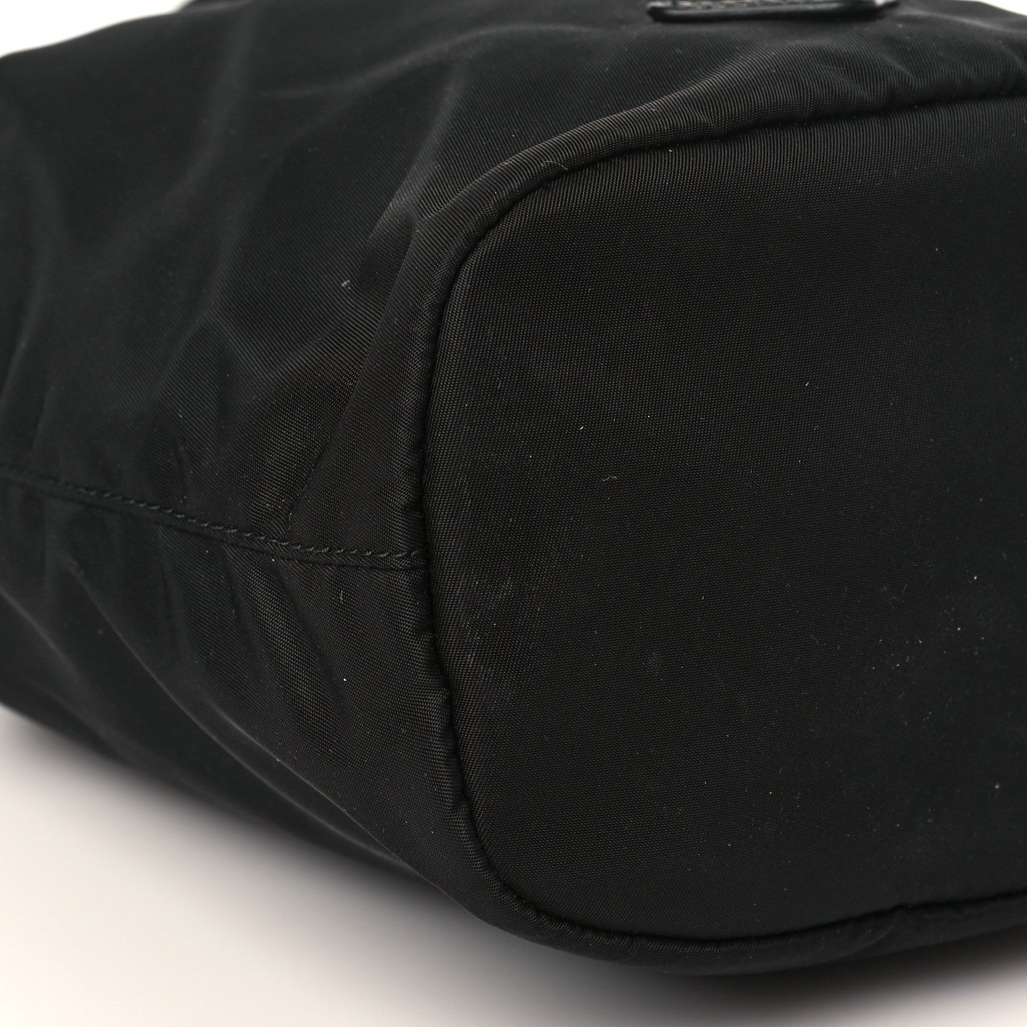 Prada Saffiano Tessuto Nylon Vela Bucket Wristlet Black 8 of 9