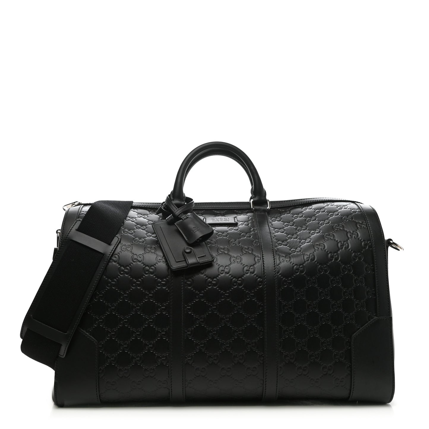 Guccissima Signature Medium Duffle Black