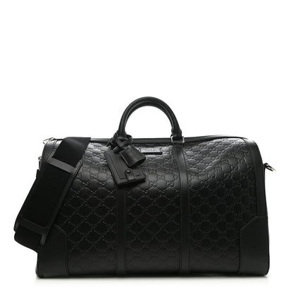 Gucci Guccissima Signature Medium Duffle Black 1 of 8