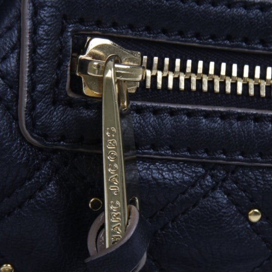 Quilted Leather Stardust Stam Black