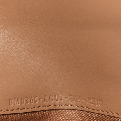Fendi Vitello Termolagoon F is Fendi FF 1974 Embossed Continental Envelope Wallet On Chain Miele Scuro 8 of 16