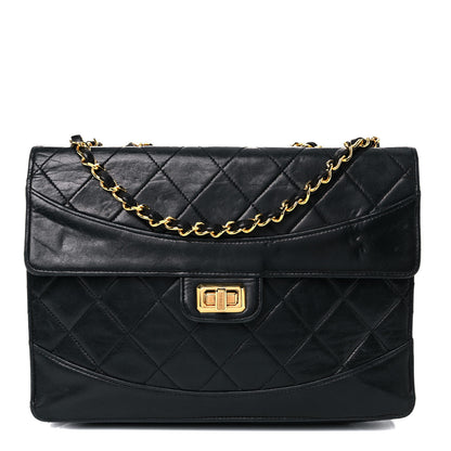 Chanel Lambskin Quilted Reissue Flap Black 1 of 25
