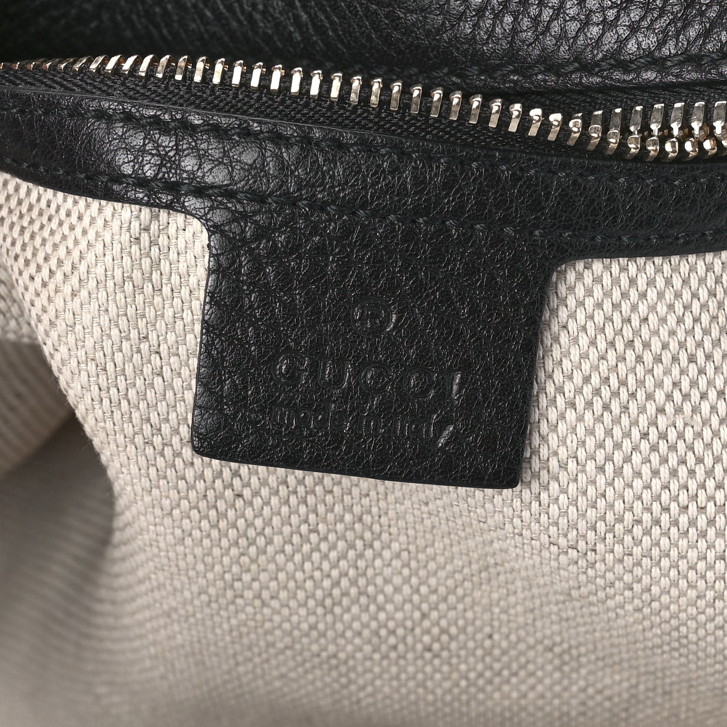 Pebbled Calfskin Medium Soho Bowler Black