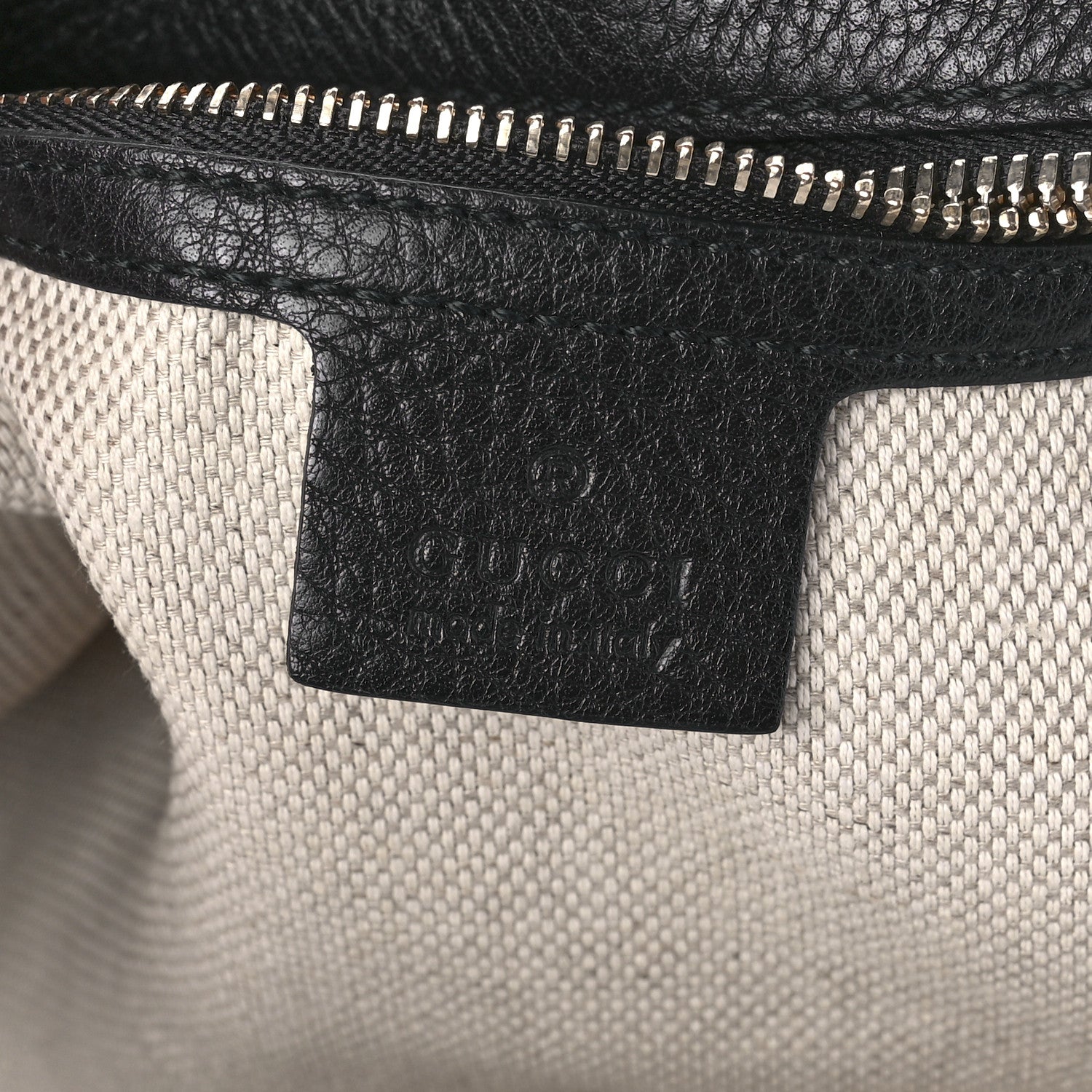 Gucci Pebbled Calfskin Medium Soho Bowler Black 6 of 10