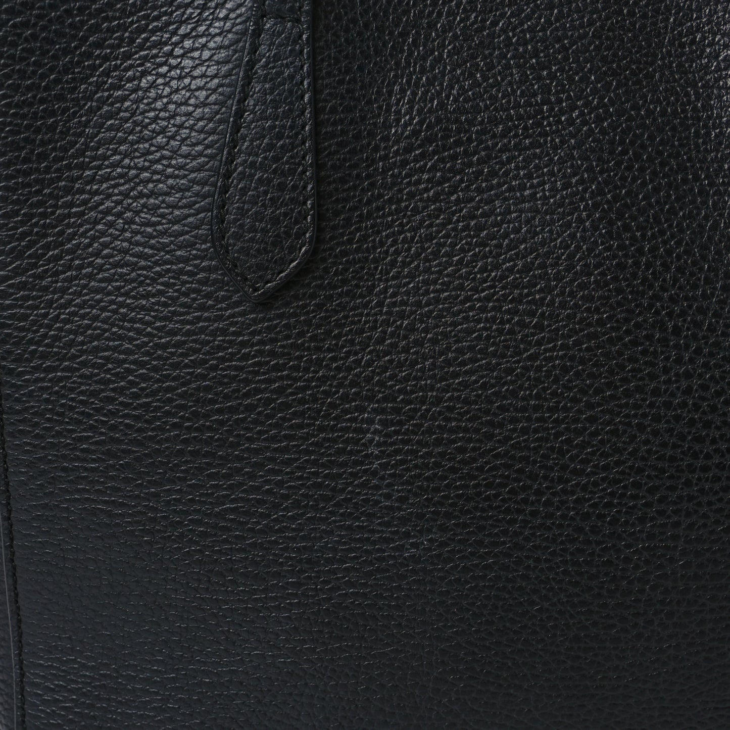 Pebbled Calfskin Small Swing Tote Black