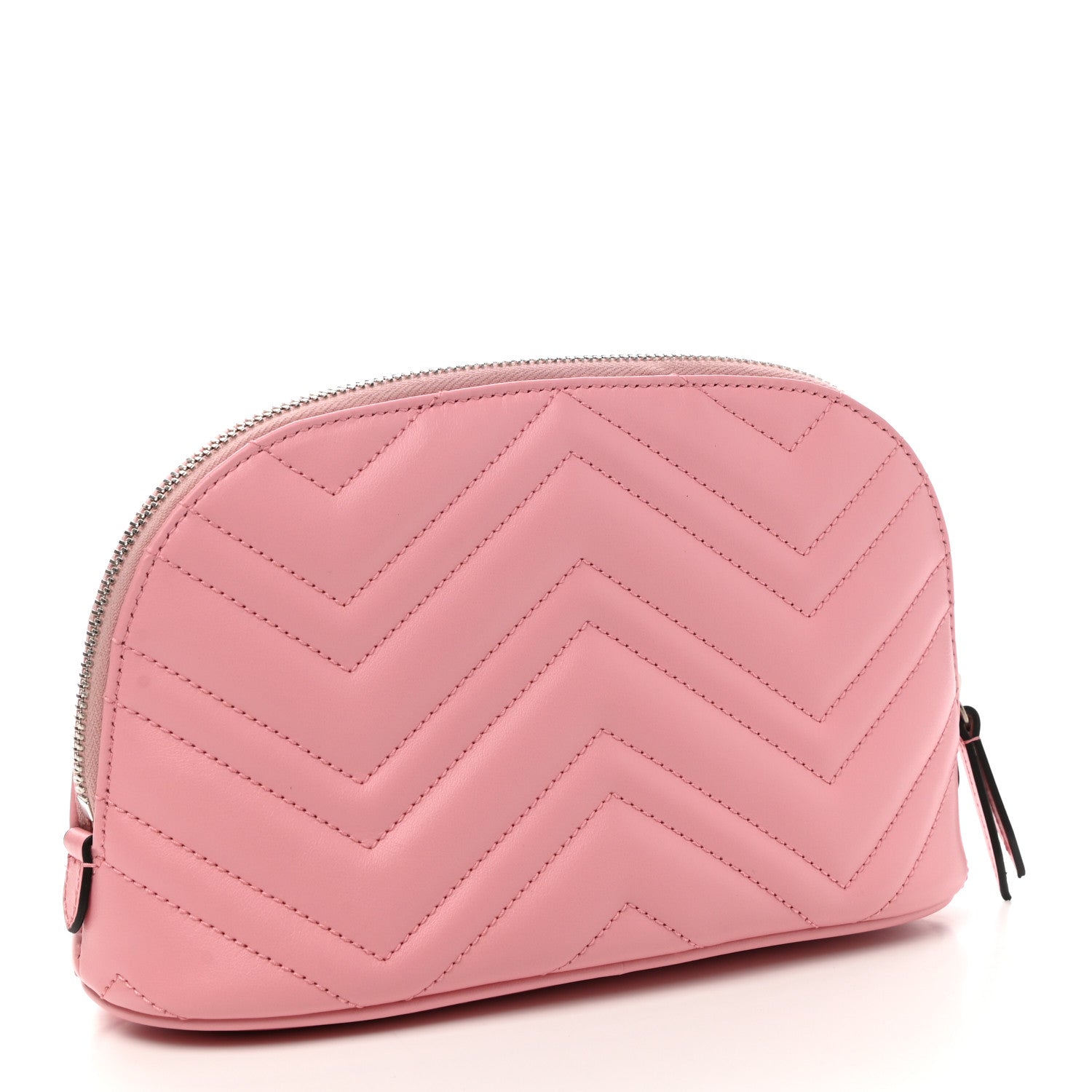 Gucci Calfskin Matelasse Large GG Marmont Pouch Cosmetic Case Wild Rose 3 of 8