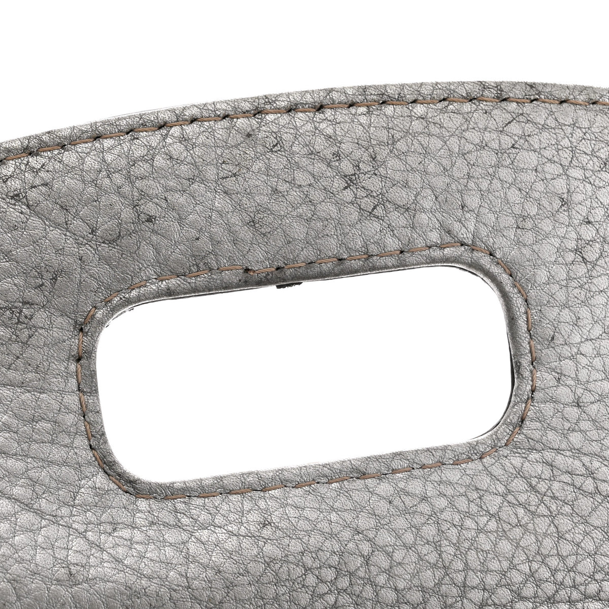 Metallic Snakeskin Medium New Bamboo Top Handle Bag Silver Multicolor