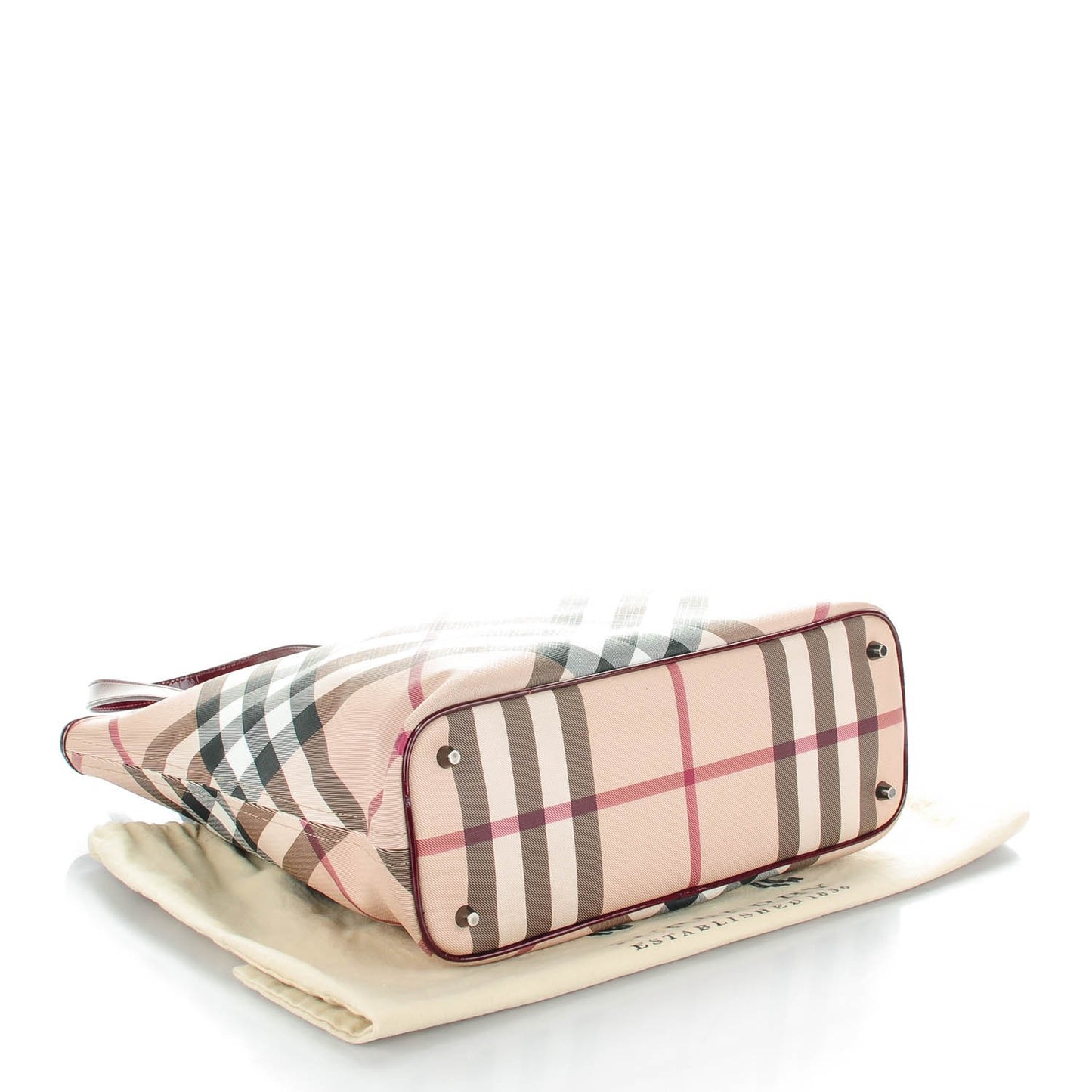 Supernova Check Tote Red