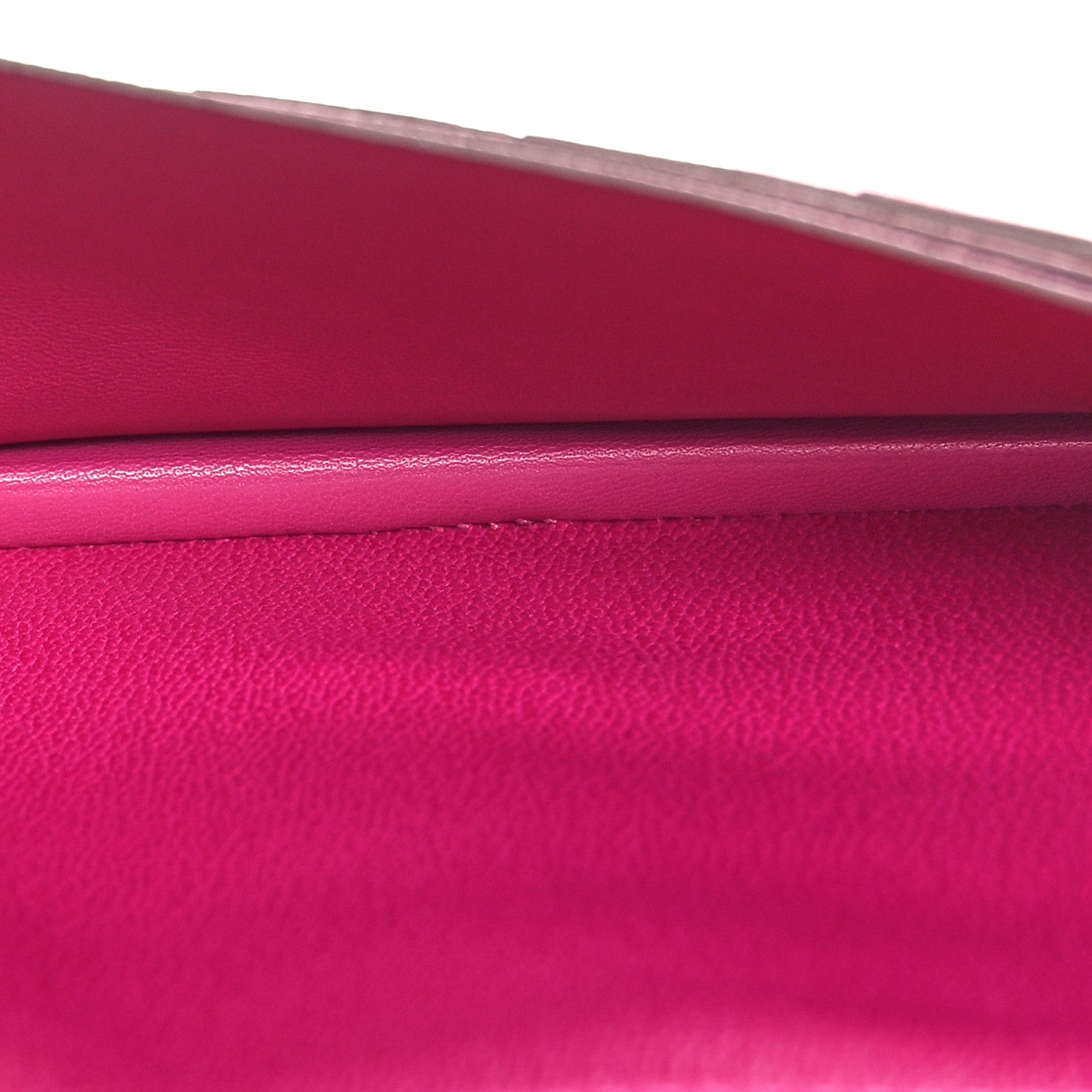 Hermes Shiny Alligator Bearn Wallet Rose Pourpre 5 of 11