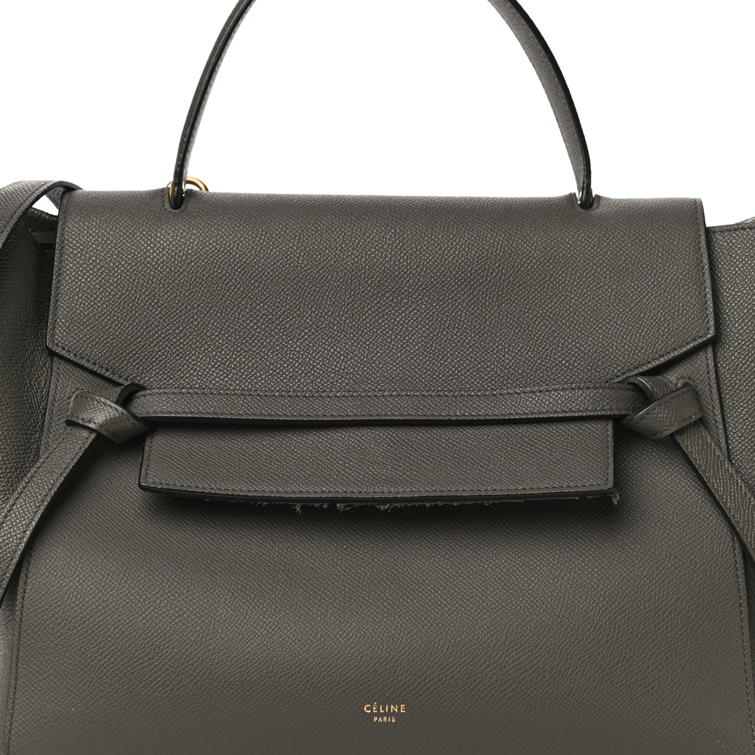 Celine Grained Calfskin Mini Belt Bag Grey 8 of 25