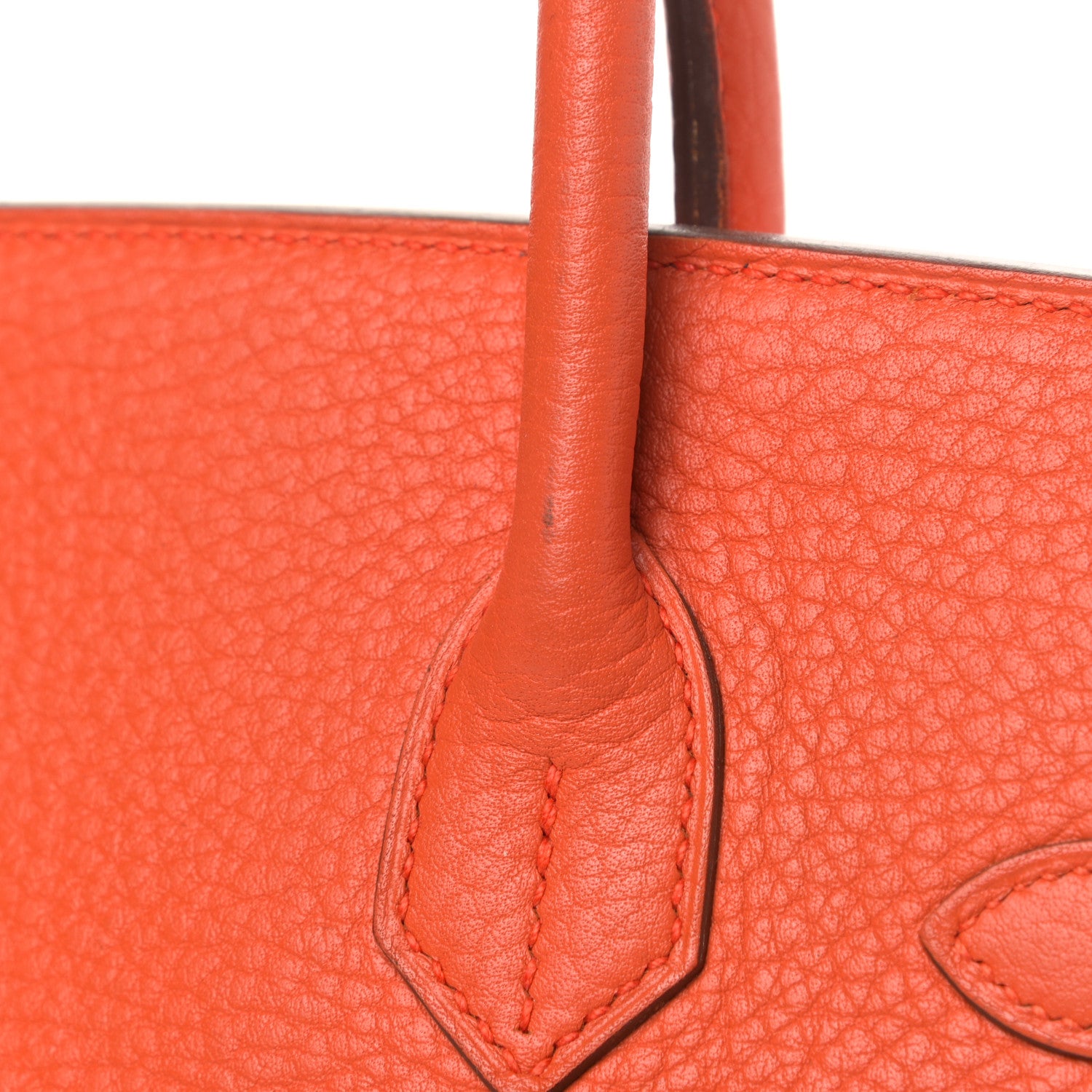 Hermes Taurillon Clemence Birkin 30 Capucine 13 of 14