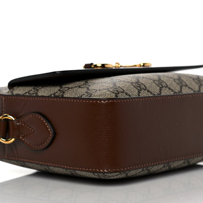 Gucci GG Supreme Monogram Small Horsebit 1955 Shoulder Bag Beige Brown Sugar 8 of 10