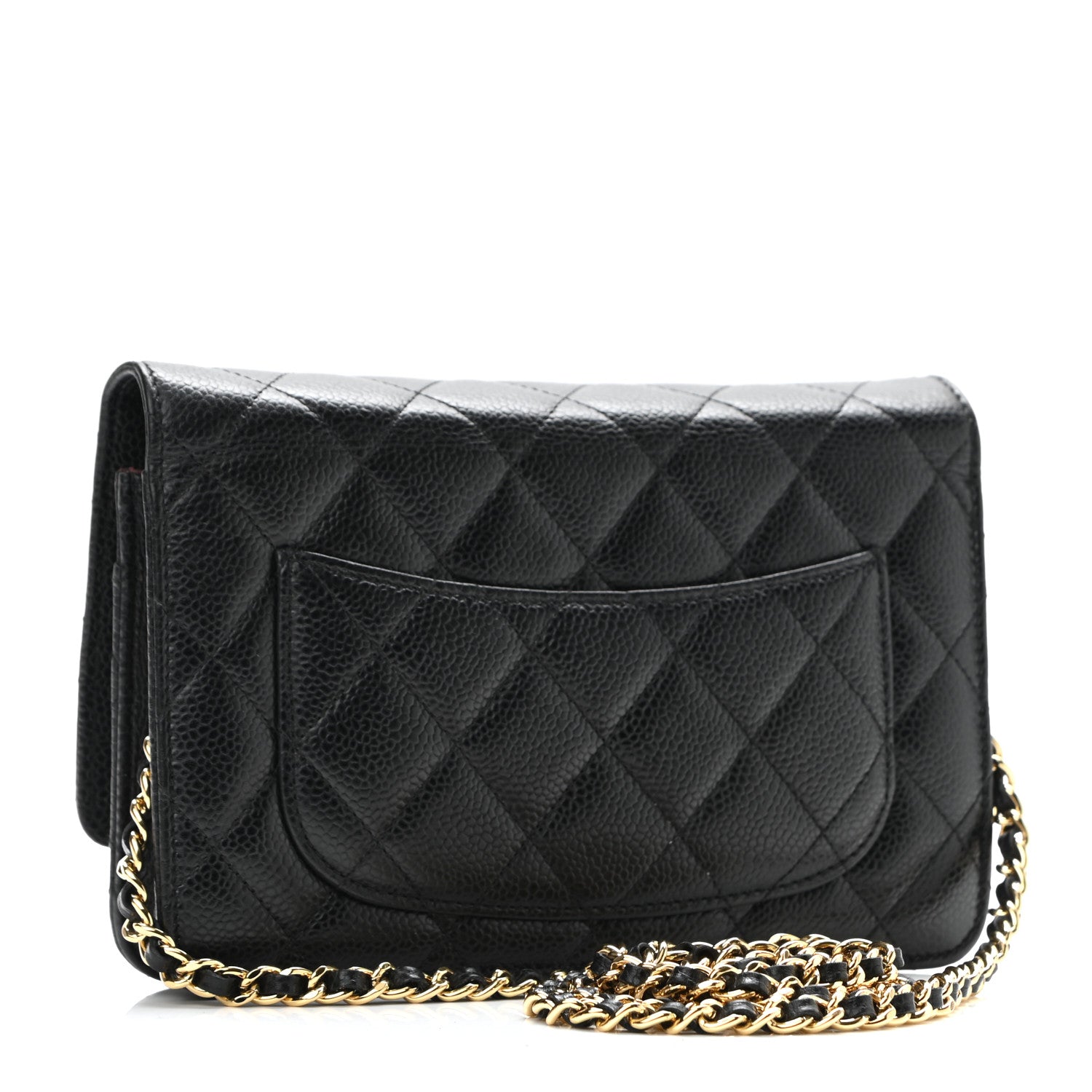 Chanel Caviar Quilted Wallet On Chain WOC Black 2 of 12