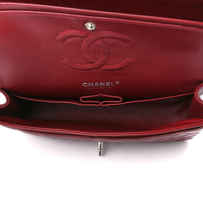 Chanel Caviar Quilted Medium Double Flap Dark Red 5 of 11